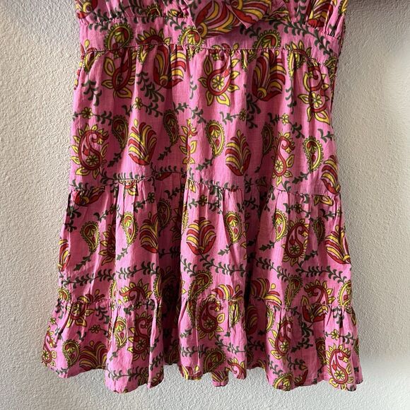 Rahi Mini Dress Sz XS Amber Dress Floral Print Puff Sleeve Ruffle Romantic Boho - Picture 7 of 16